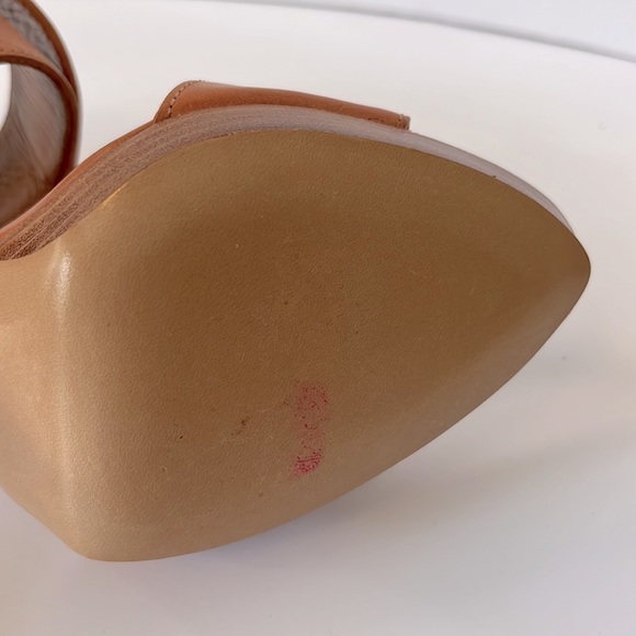 Balenciaga Wide Strap Leather Heels, size 38 - Picture 12 of 14